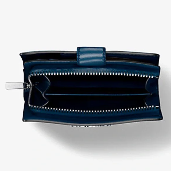 Michael Kors Jet Set Medium Two-Tone Logo Bifold Wallet
Navy Multi 
NWT - Picture 4 of 16